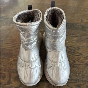 Free People Metallic Snow Boots